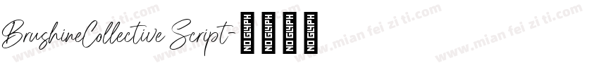 BrushineCollective Script字体转换